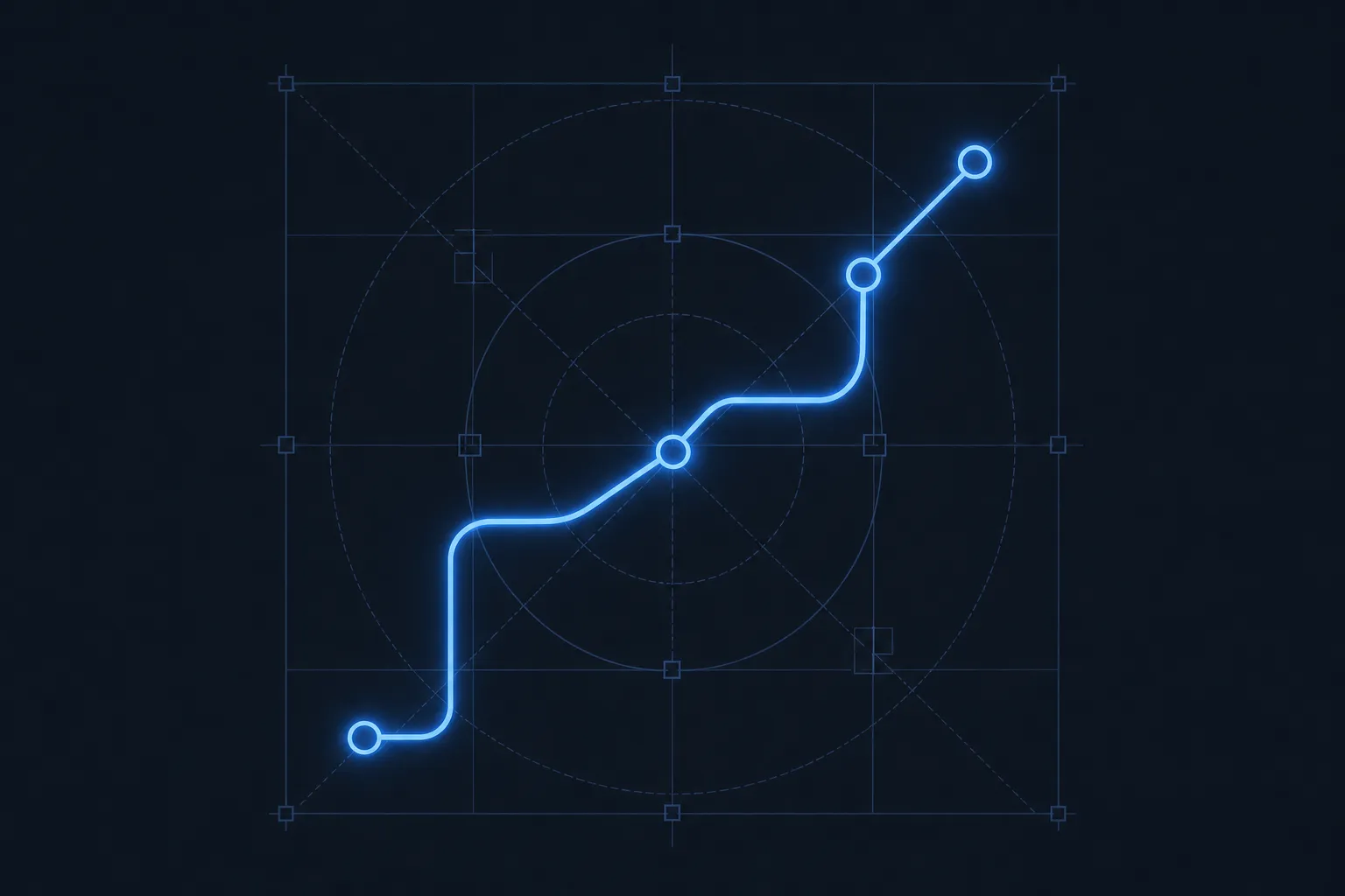 Abstract planning and routing visualization